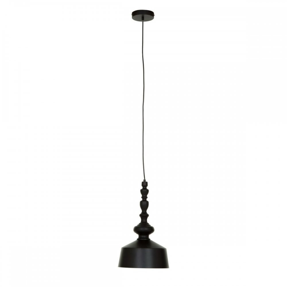 Leni Black Matte Iron Pendant Light