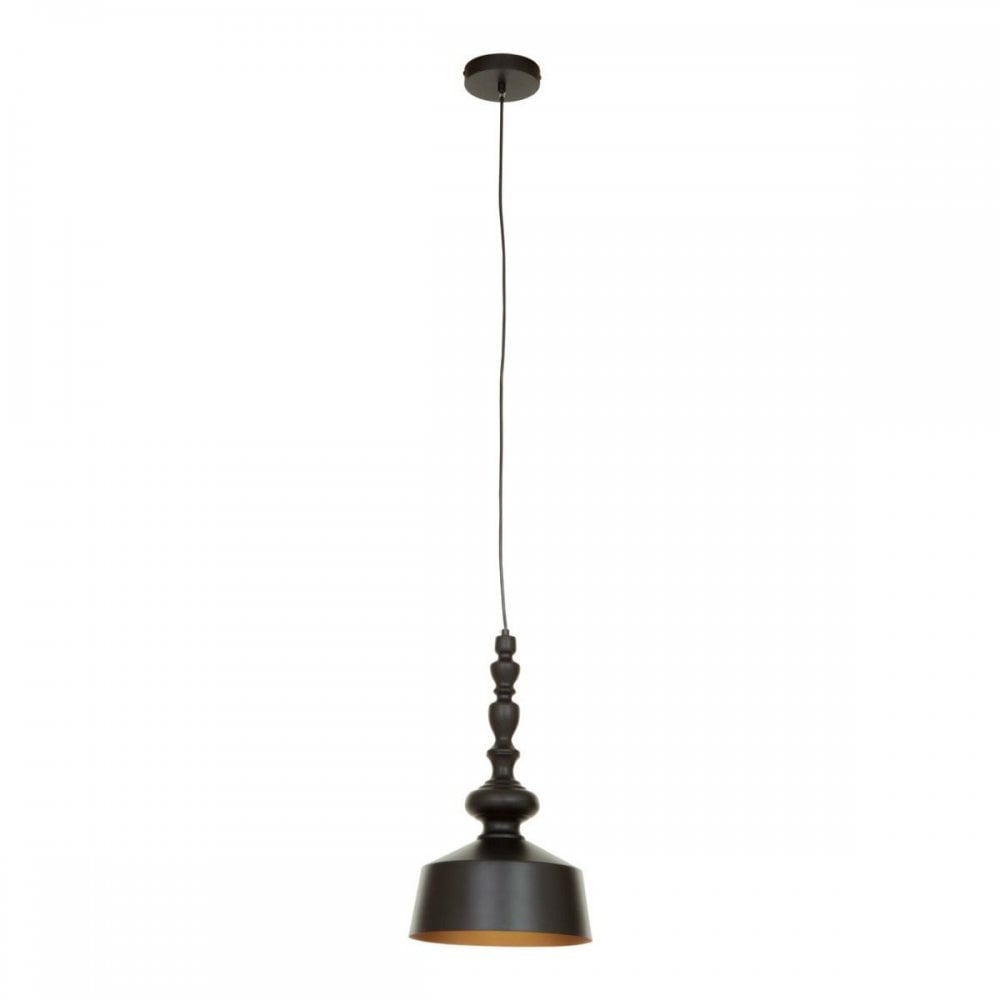 Leni Black Matte Iron Pendant Light