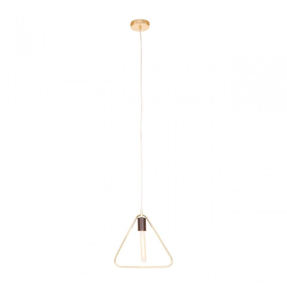 Lavis Gold Triangle Pendant Light