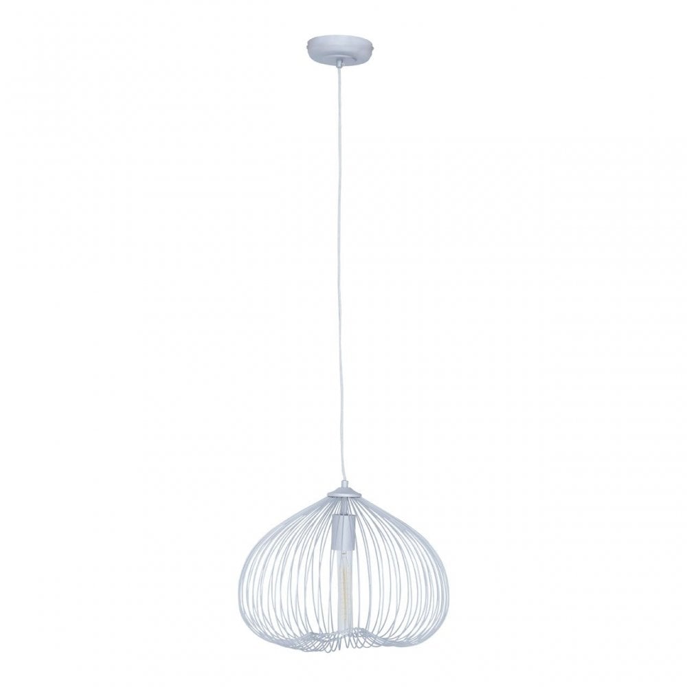 Lavis 1 Bulb Silver Finish Pendant Light