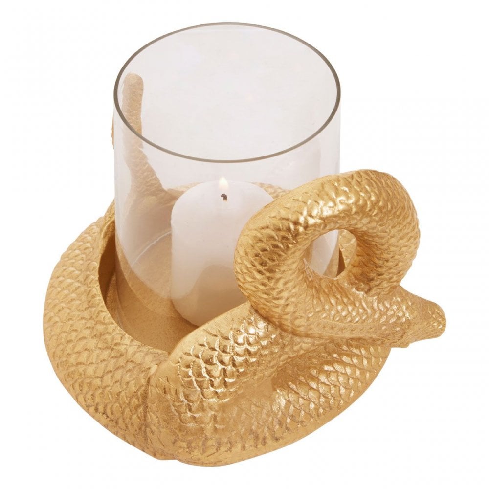 Serpent Gold Candle Holder