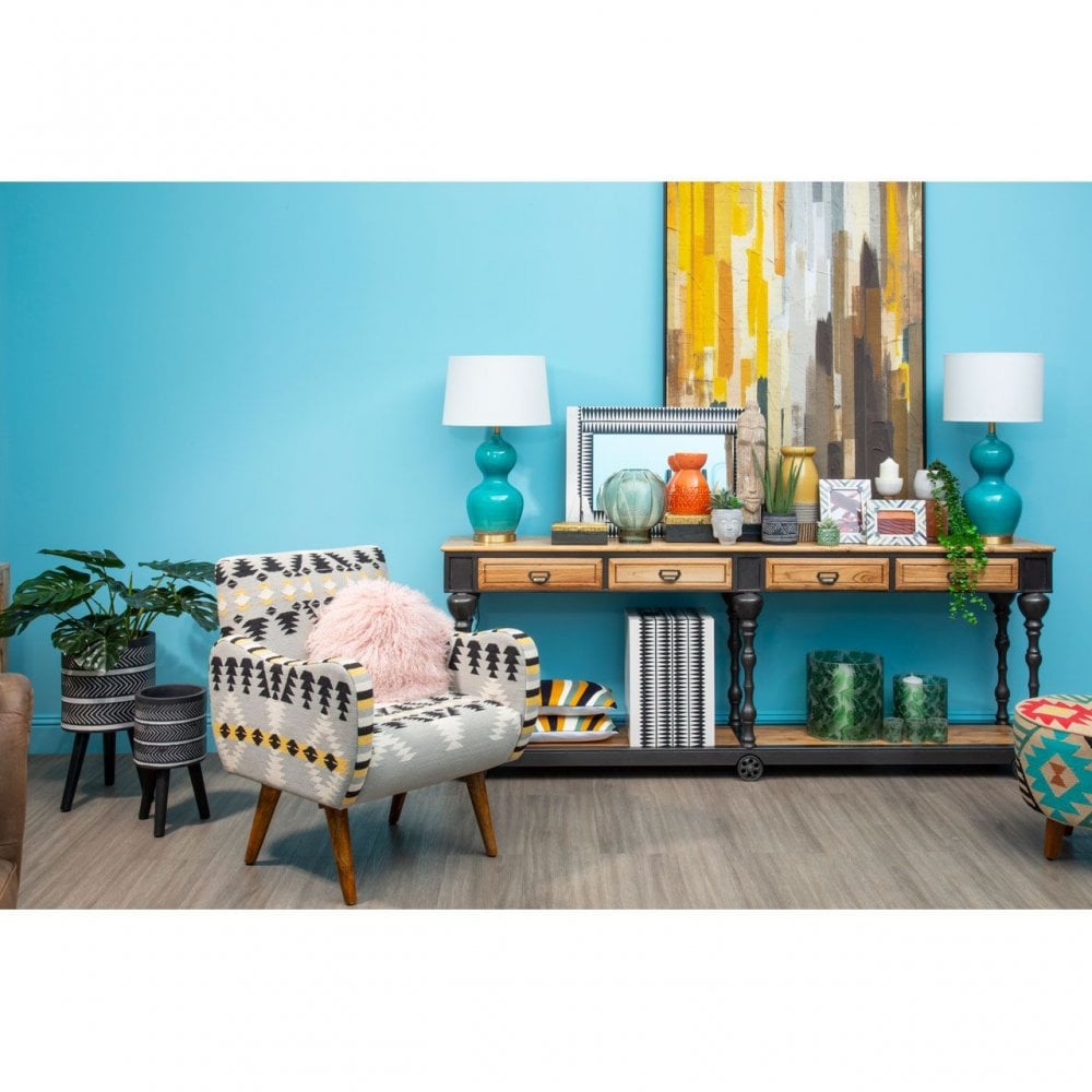 Darnell Large Chevron Planter