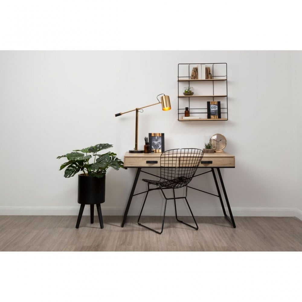Darnell Small Black Finish Planter