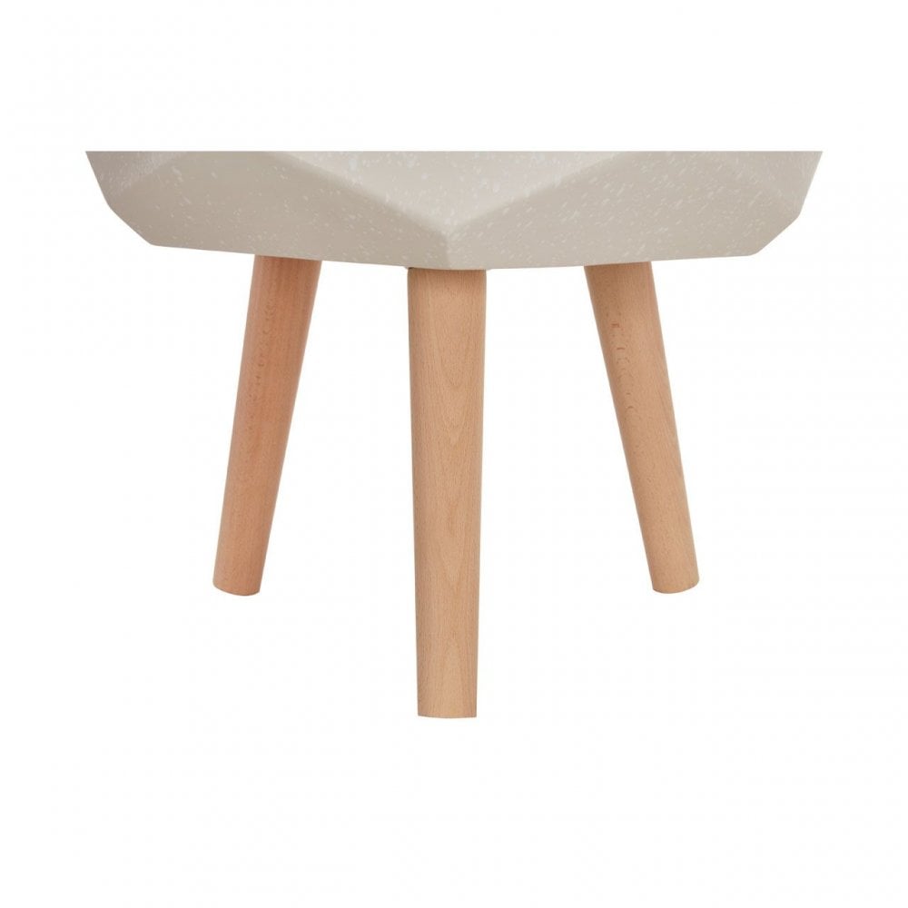 Darnell White Multifaceted Planter - 22Cm