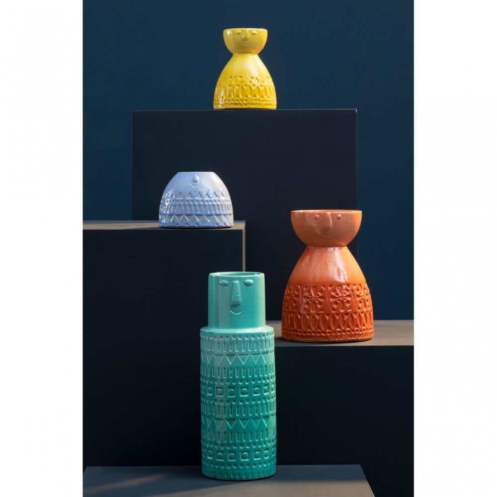 Mimo Medium Coral Face Vase