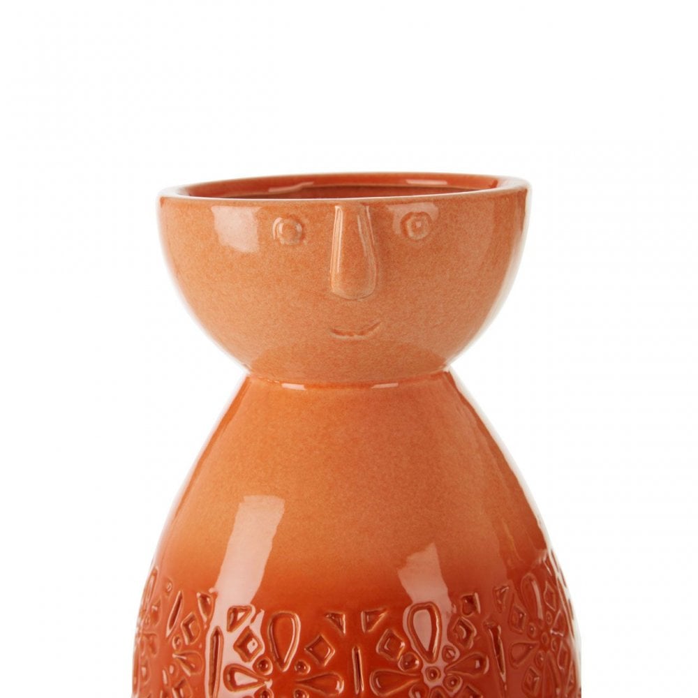 Mimo Medium Coral Face Vase