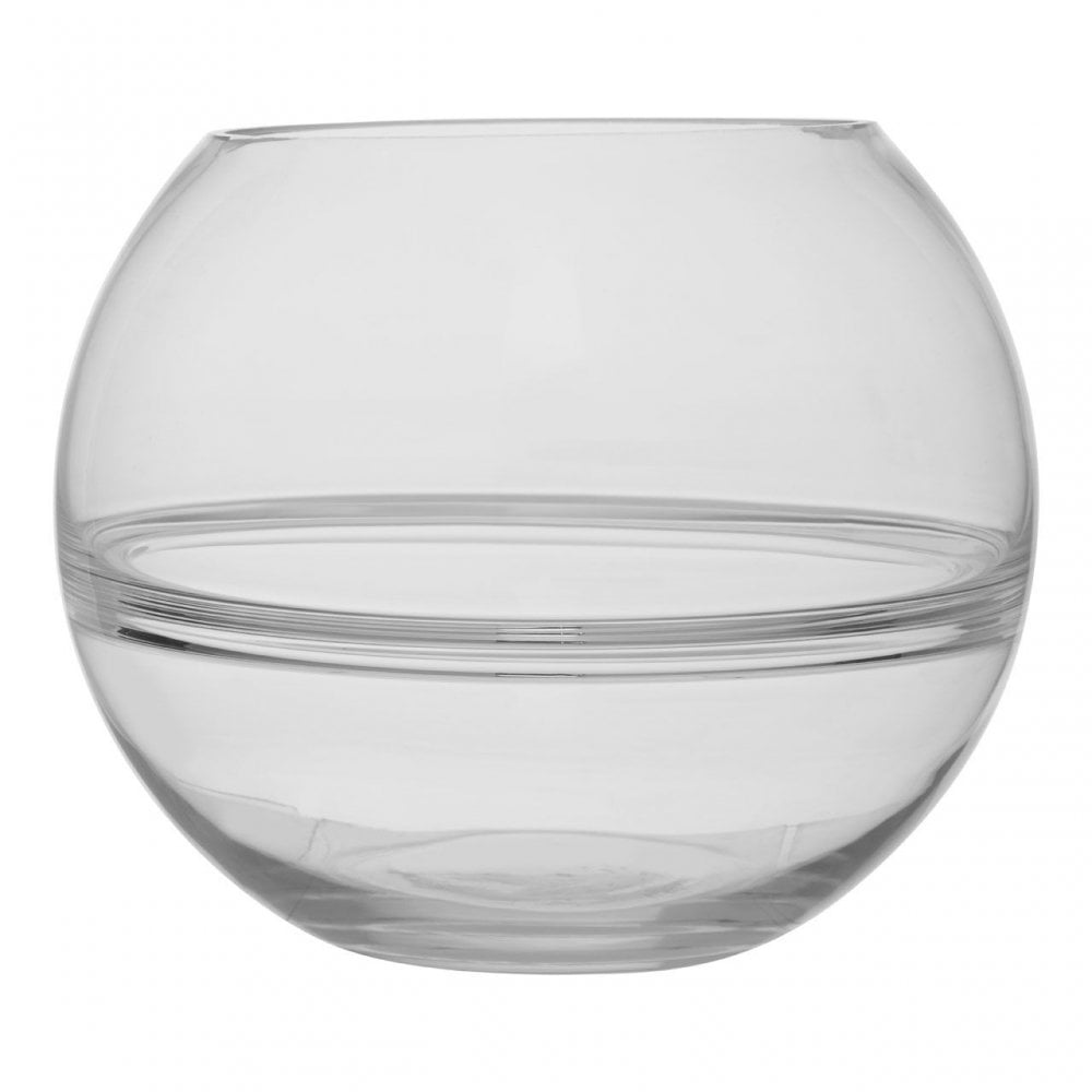 Optik Clear Glass Round Vase