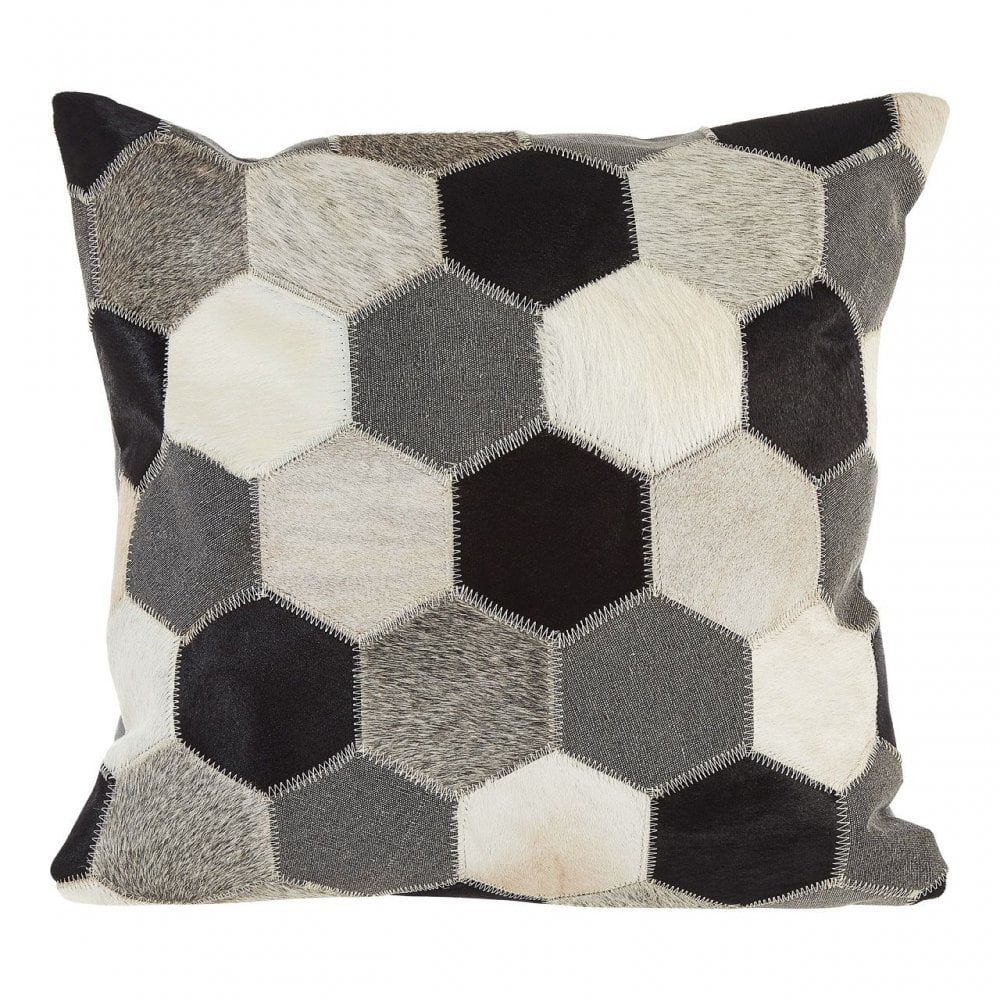 Safira Black/White/Grey Cushion Cover