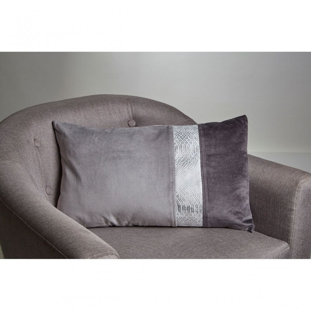 Kensington Townhouse Grey Rectangular Cushion