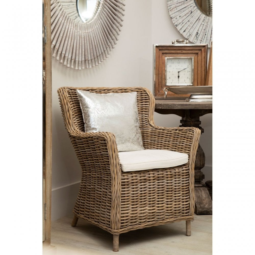 Fifty Five South Crush Leather Silver Cushion