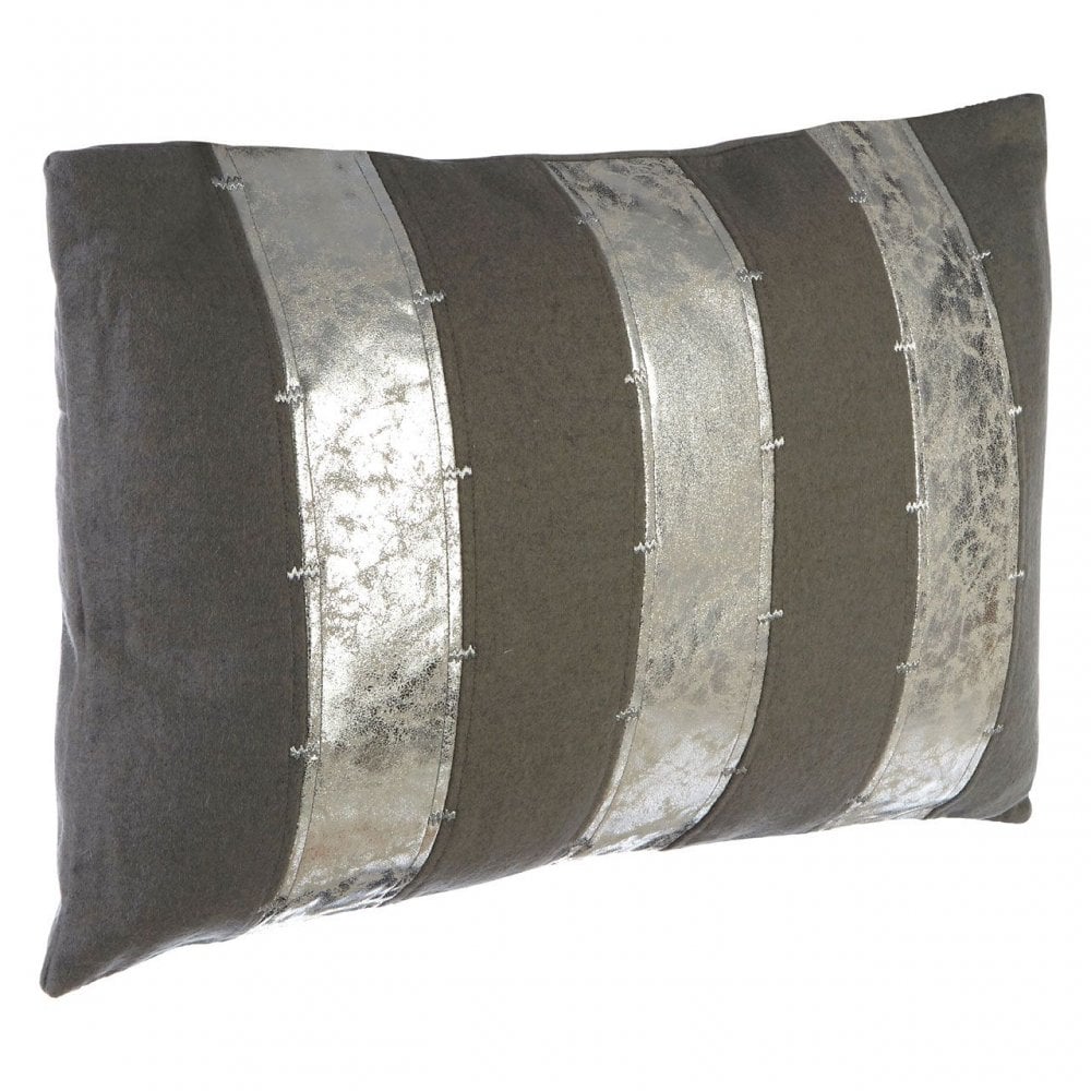 Kensington Townhouse Grey And Silver Cushion