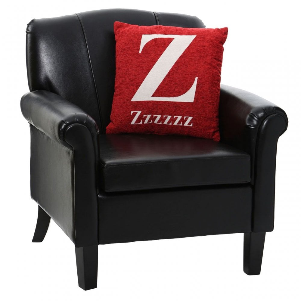 Words 'Zzzzzz' Red Cushion