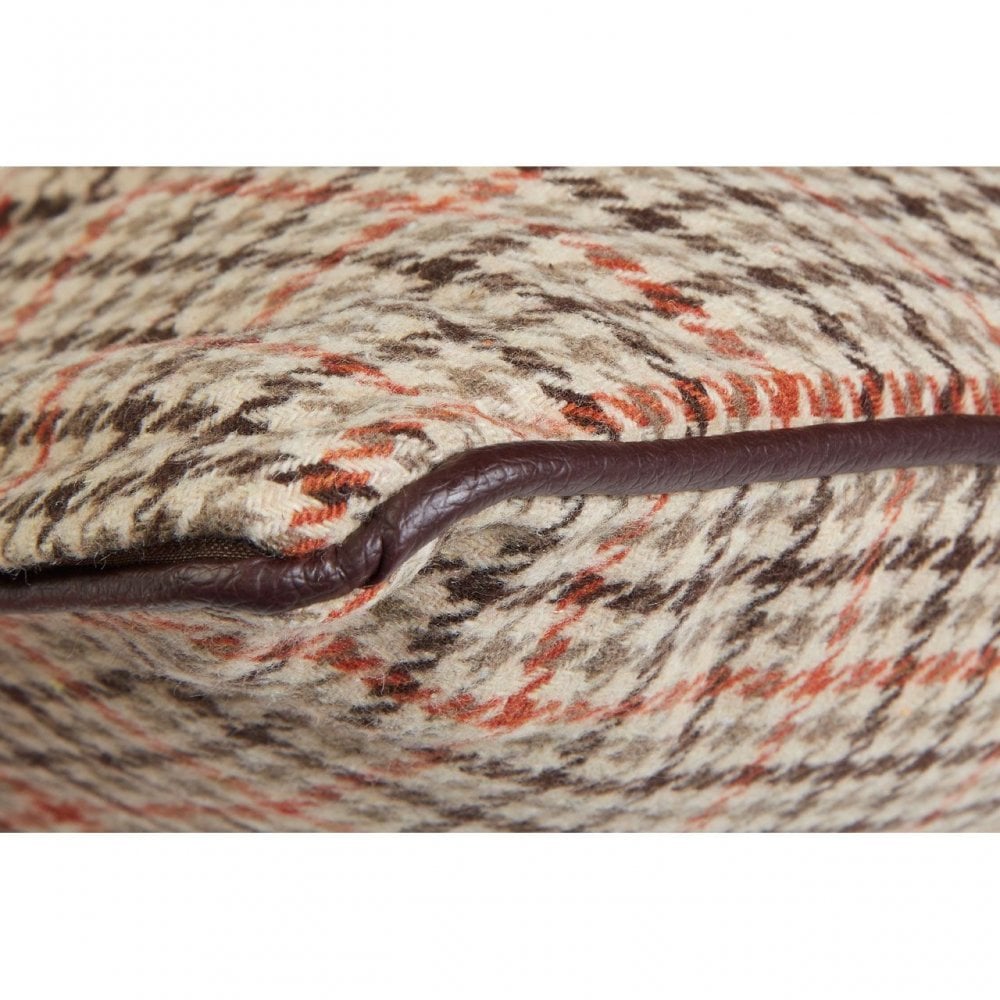 Heritage Large Beige Check Cushion