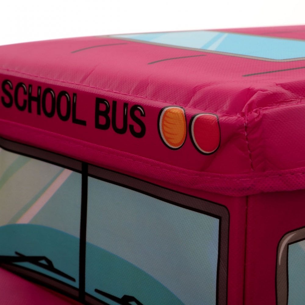 Children'S Hot Pink School Bus Box/Seat
