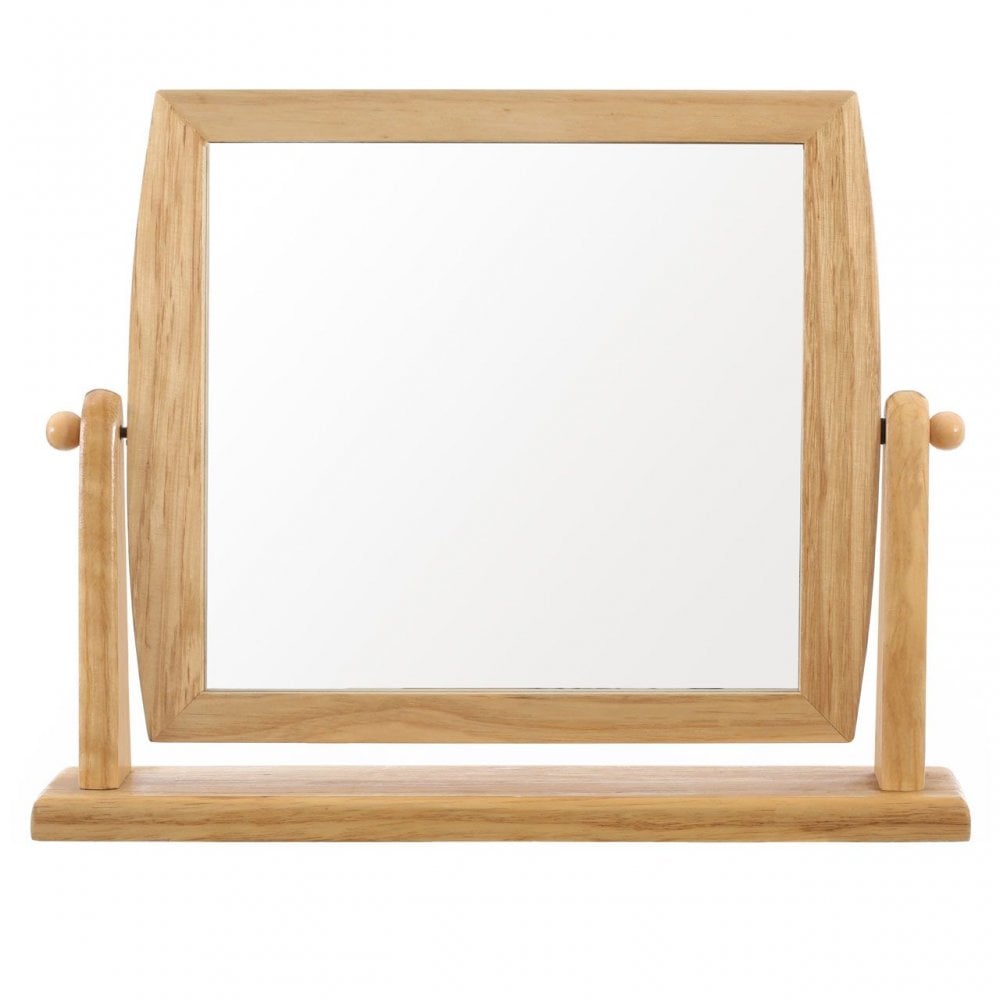 Wooden Frame Swivel Mirror
