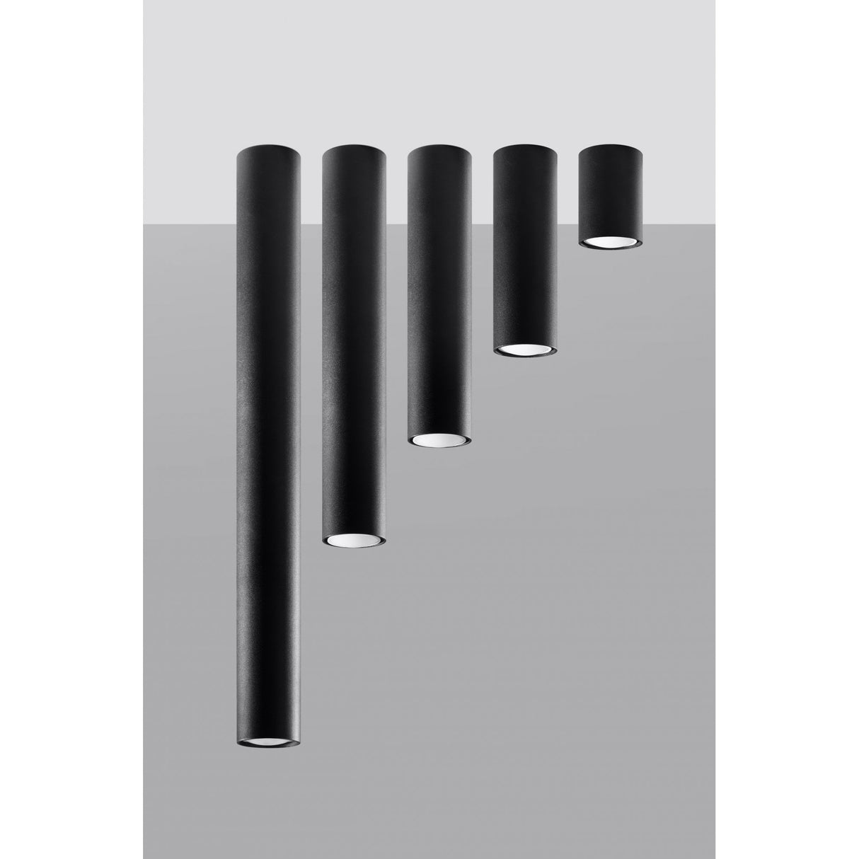 Black Steel Lagos Ceiling Light Fixture