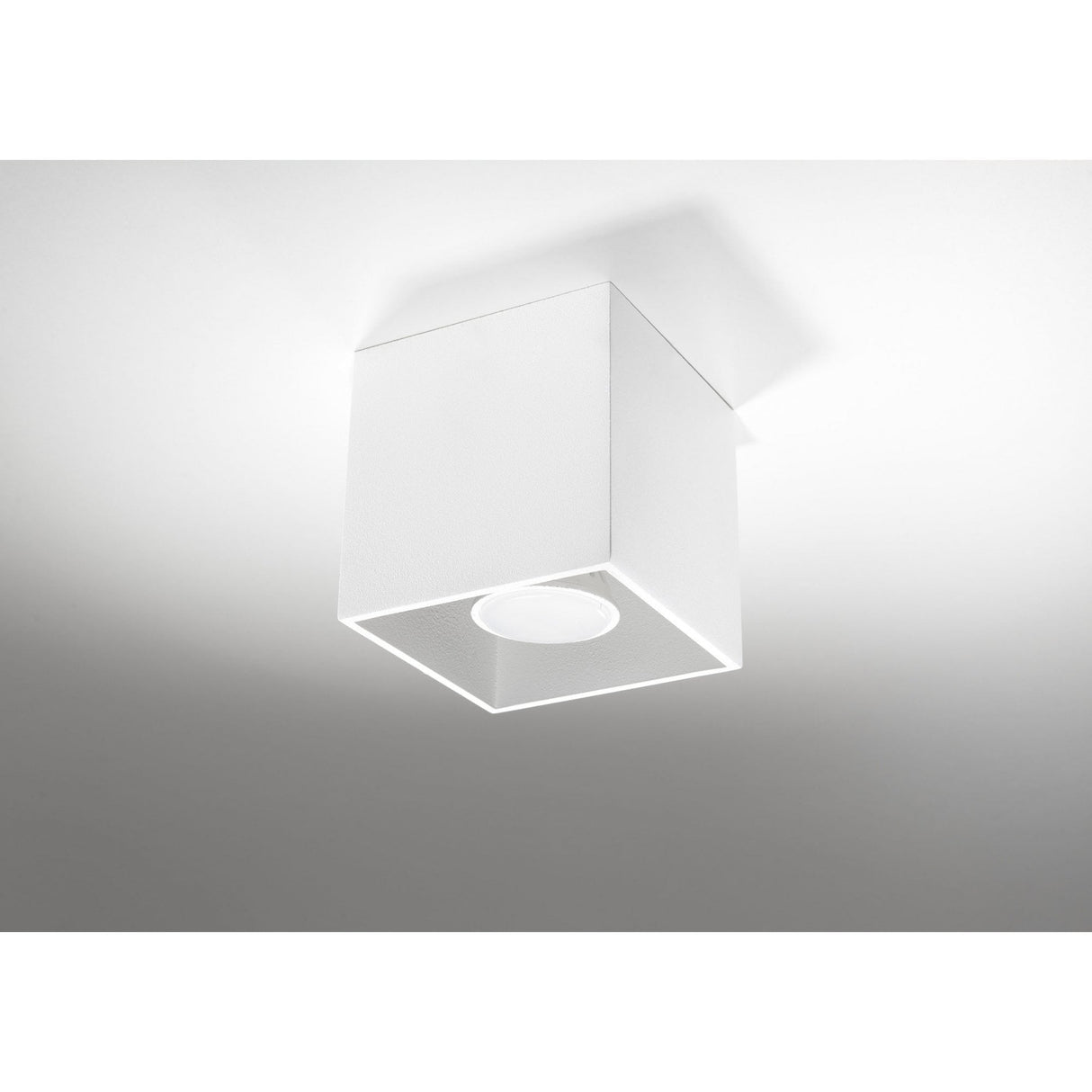 White Quad Aluminium Ceiling Light Fixture