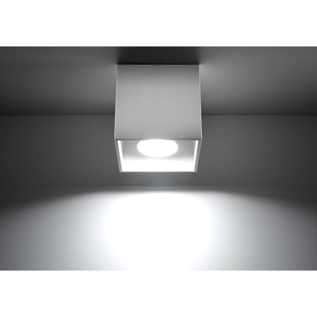 White Quad Aluminium Ceiling Light Fixture