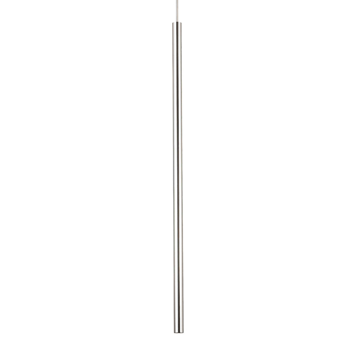 Sleek Chrome ULTRATHIN Round Pendant Light D100 ON-OFF