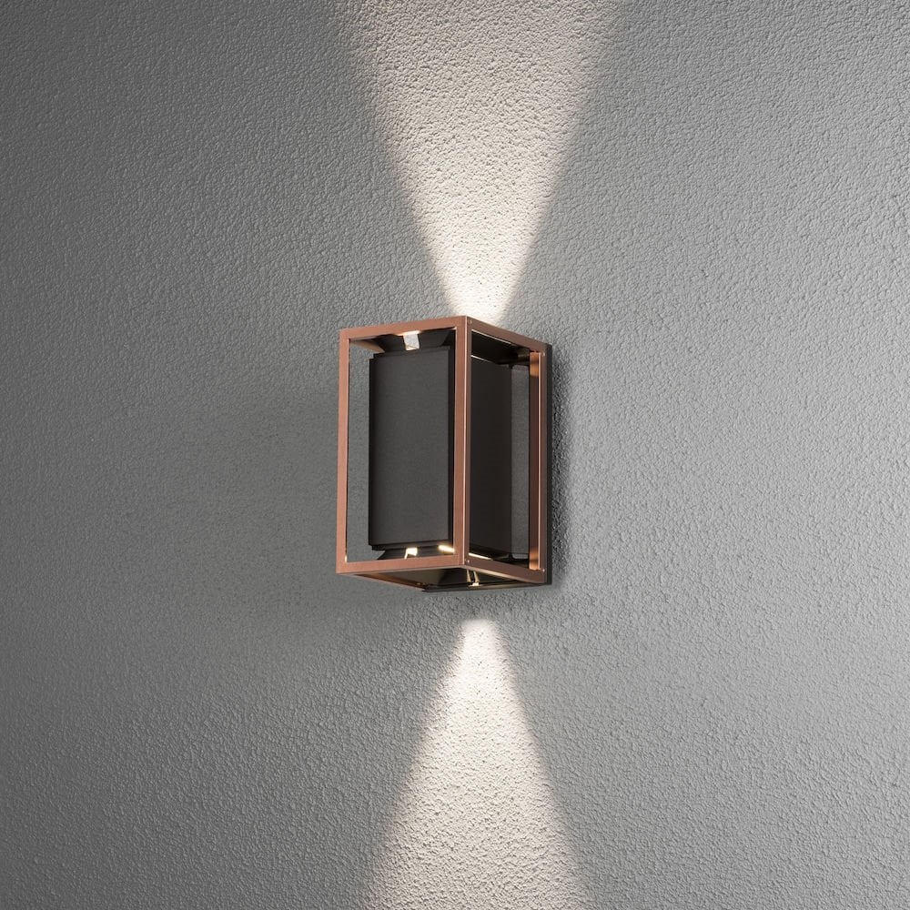 Modern Black and Copper Wall Sconce