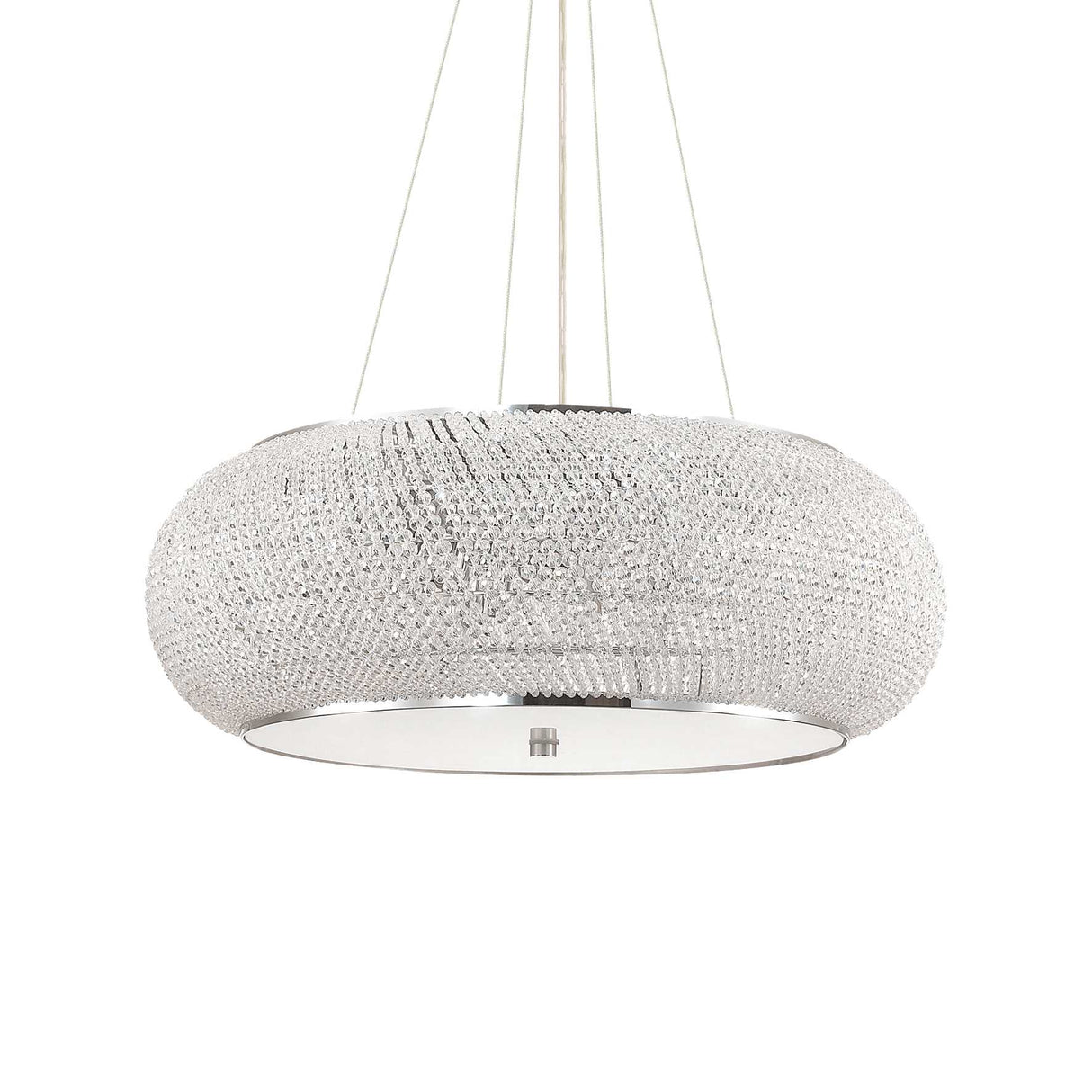 Radiant Pasha Pendant Light with 14 Chrome Bulbs