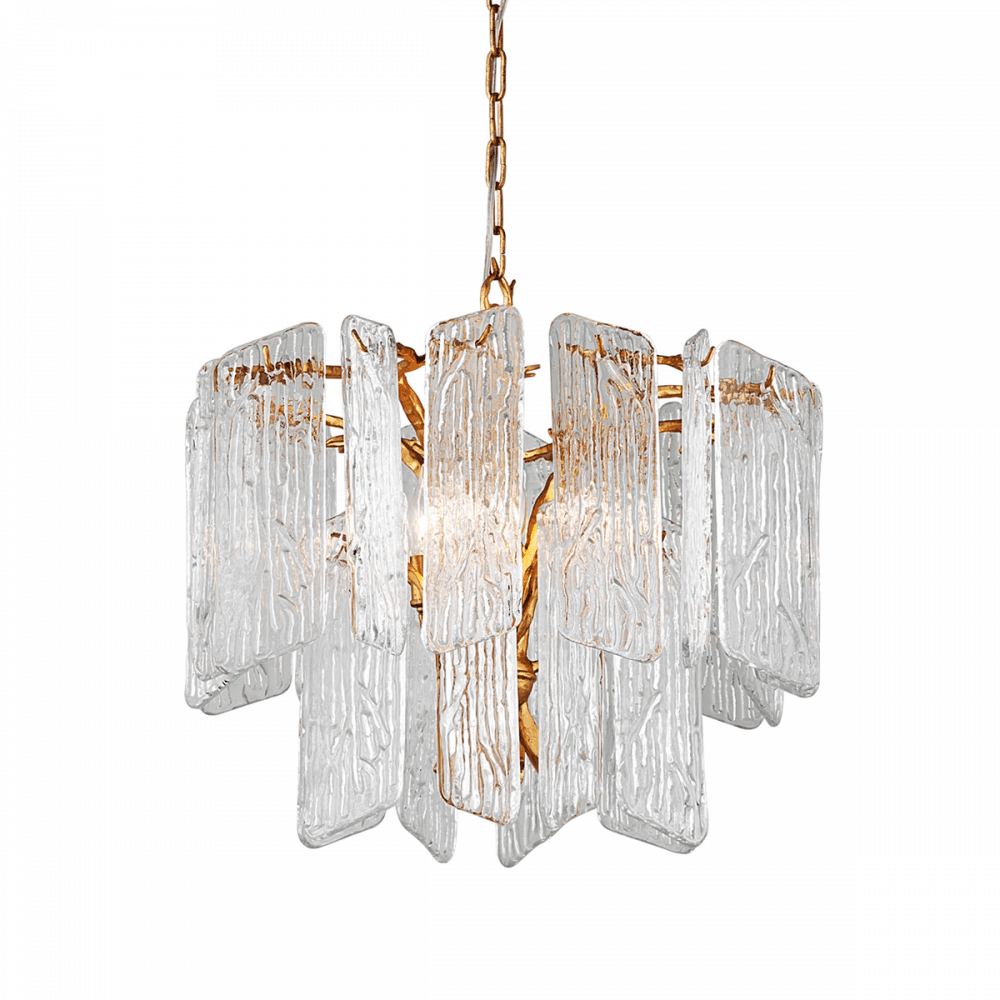 Piemonte Royal Gold Elegance 4-Light Handcrafted Chandelier