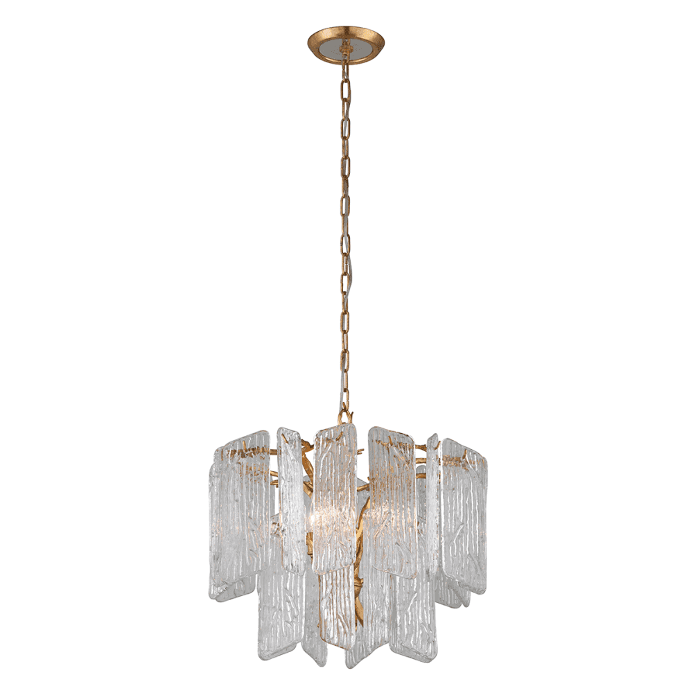 Piemonte Royal Gold Elegance 4-Light Handcrafted Chandelier