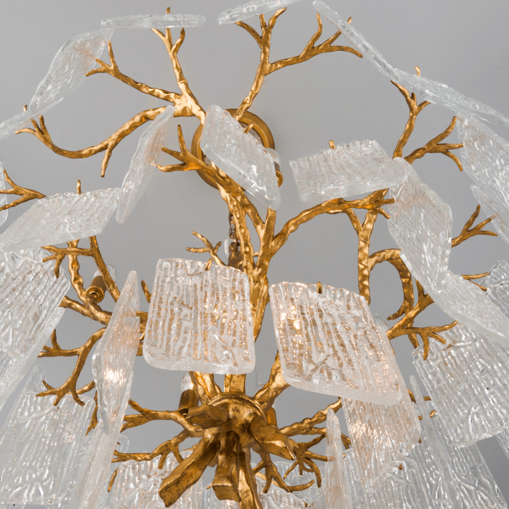 Piemonte Royal Gold Elegance 4-Light Handcrafted Chandelier