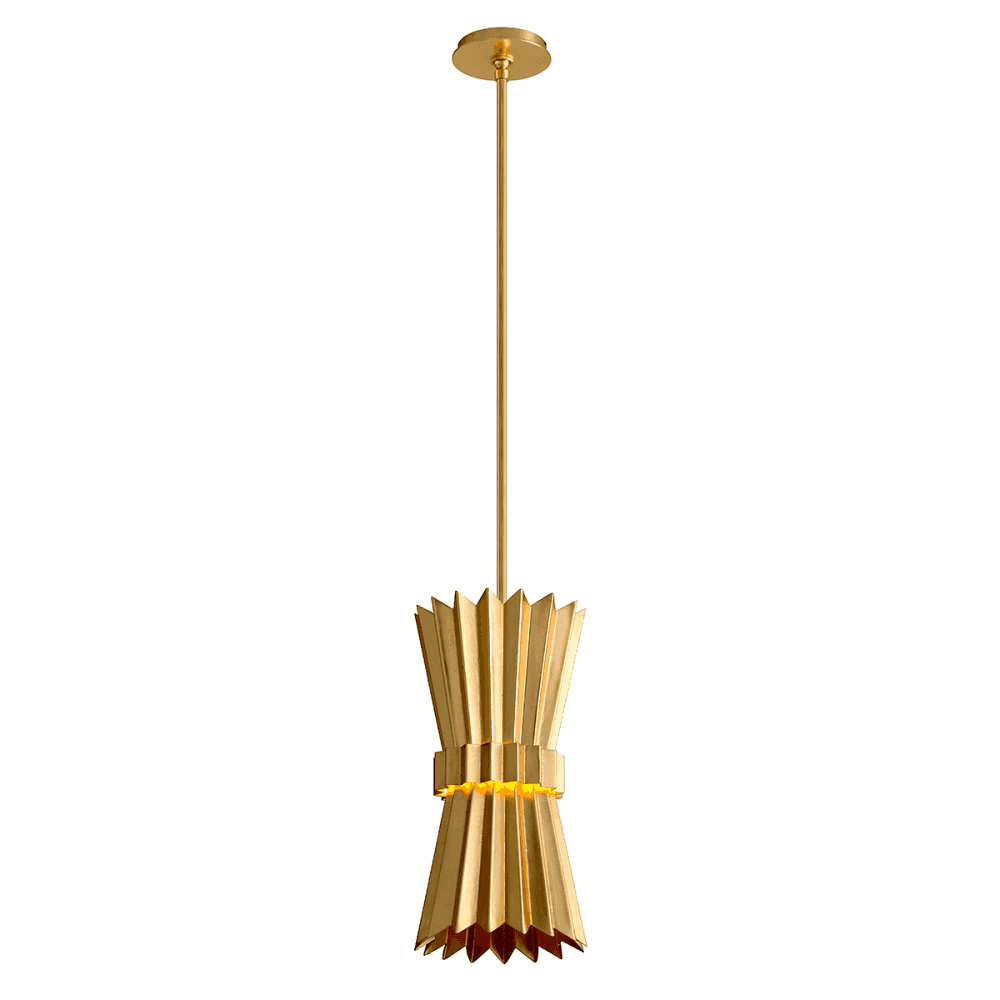 Elegant Gold Leaf Pendant Light - Moxy Collection