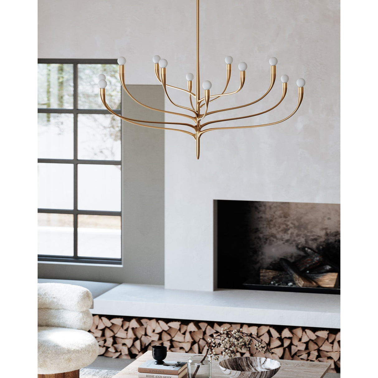 Labra VGL 12-Light Modern Steel Chandelier
