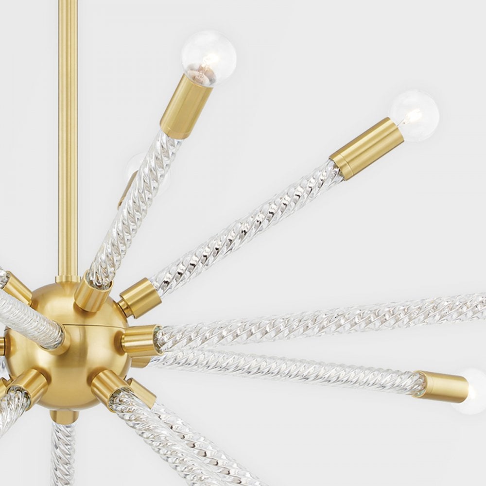 Elegant Pippin Gold Wall Sconce with E14 Bulb Fitting