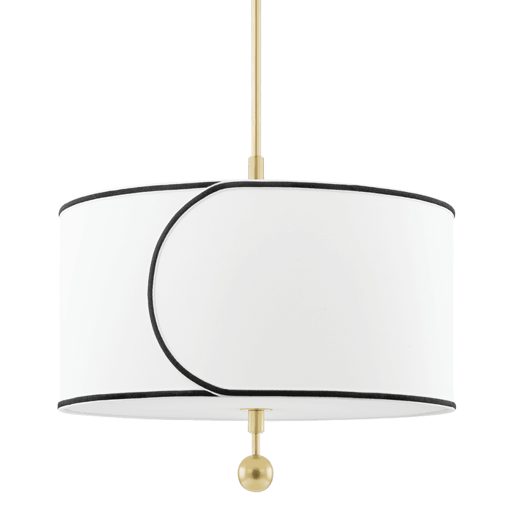 Zara Agb Sleek Linen Pendant Light