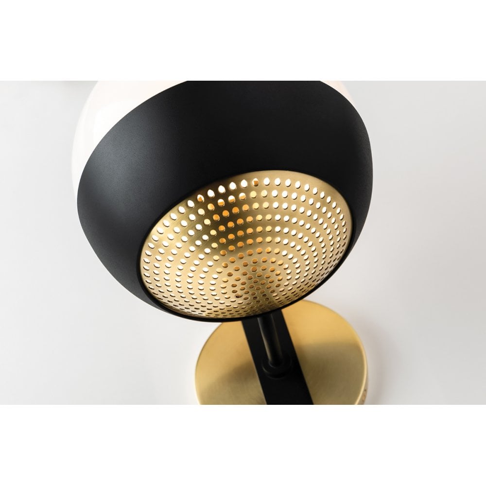 Elegant Aly Agb/Bk Single Light Wall Fixture