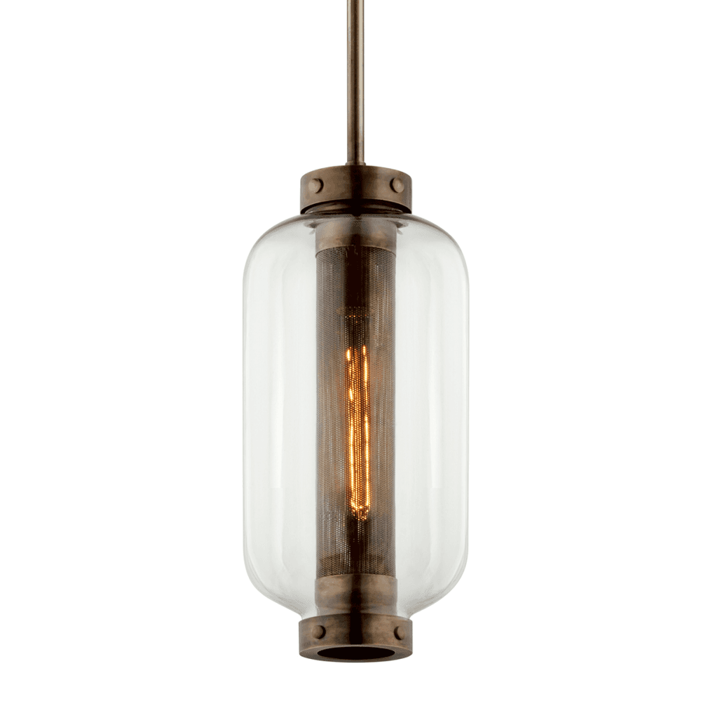 Atwater Vintage Brass Single Light Pendant Hanger