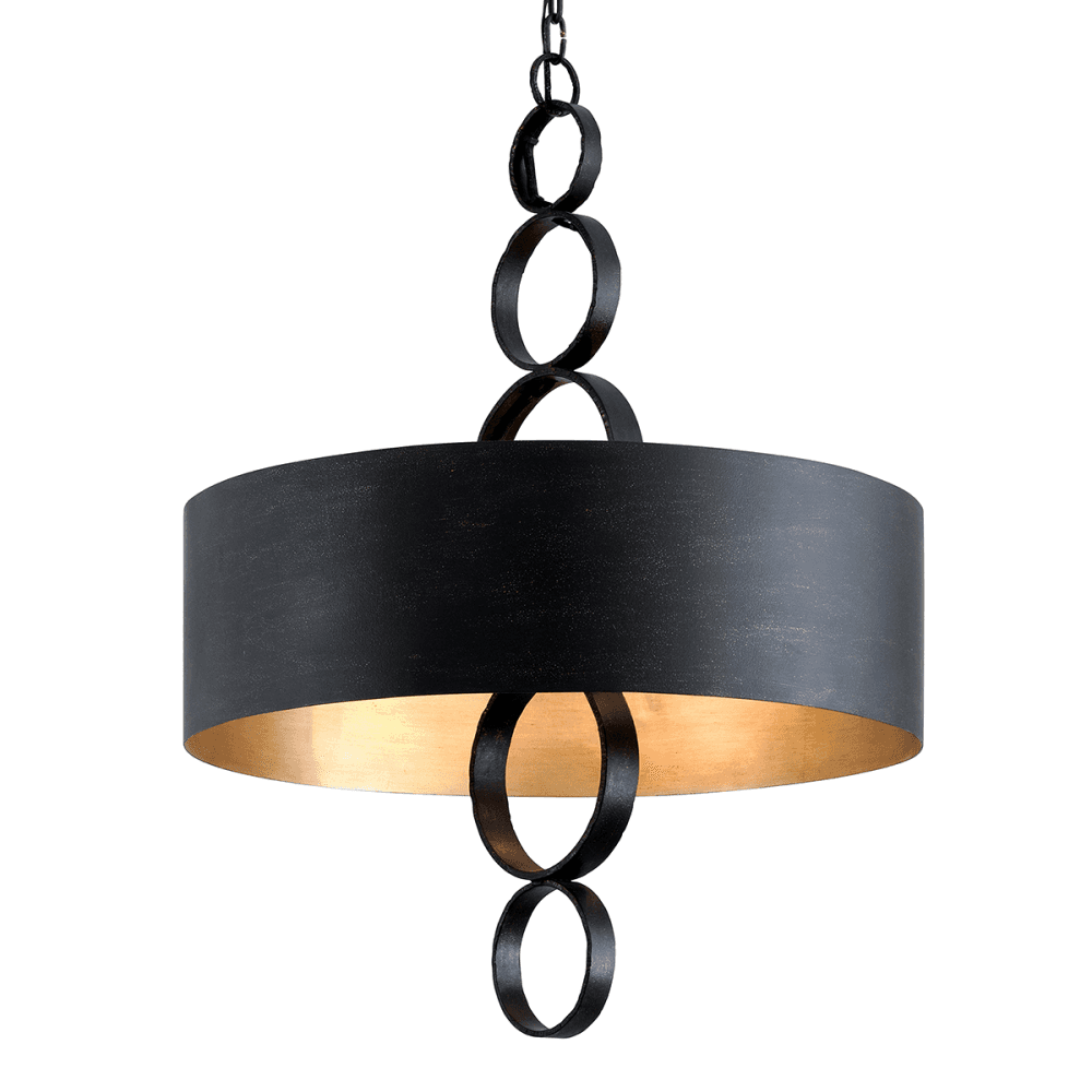 Rivington Hand-Forged Charred Copper Pendant Light - 6 Bulbs