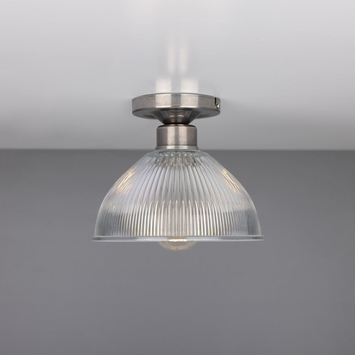 Erbil Antique Brass Prismatic Ceiling Light Fixture