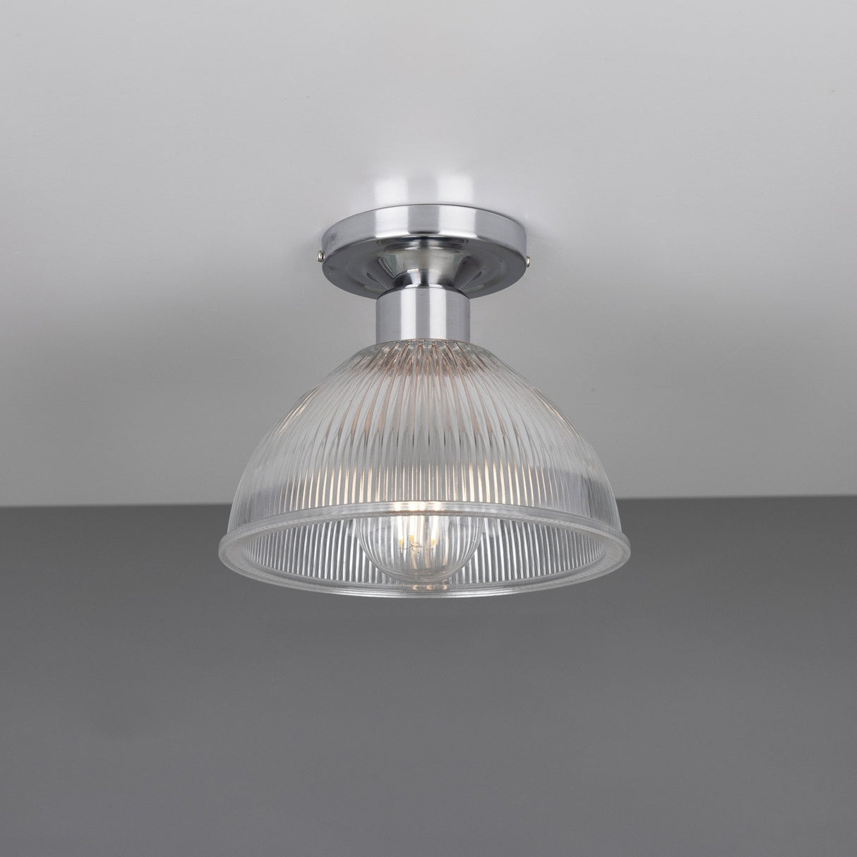 Erbil Antique Brass Prismatic Ceiling Light Fixture