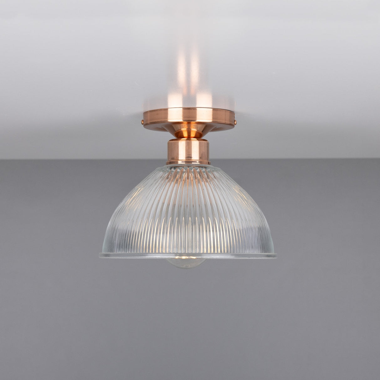 Erbil Antique Brass Prismatic Ceiling Light Fixture