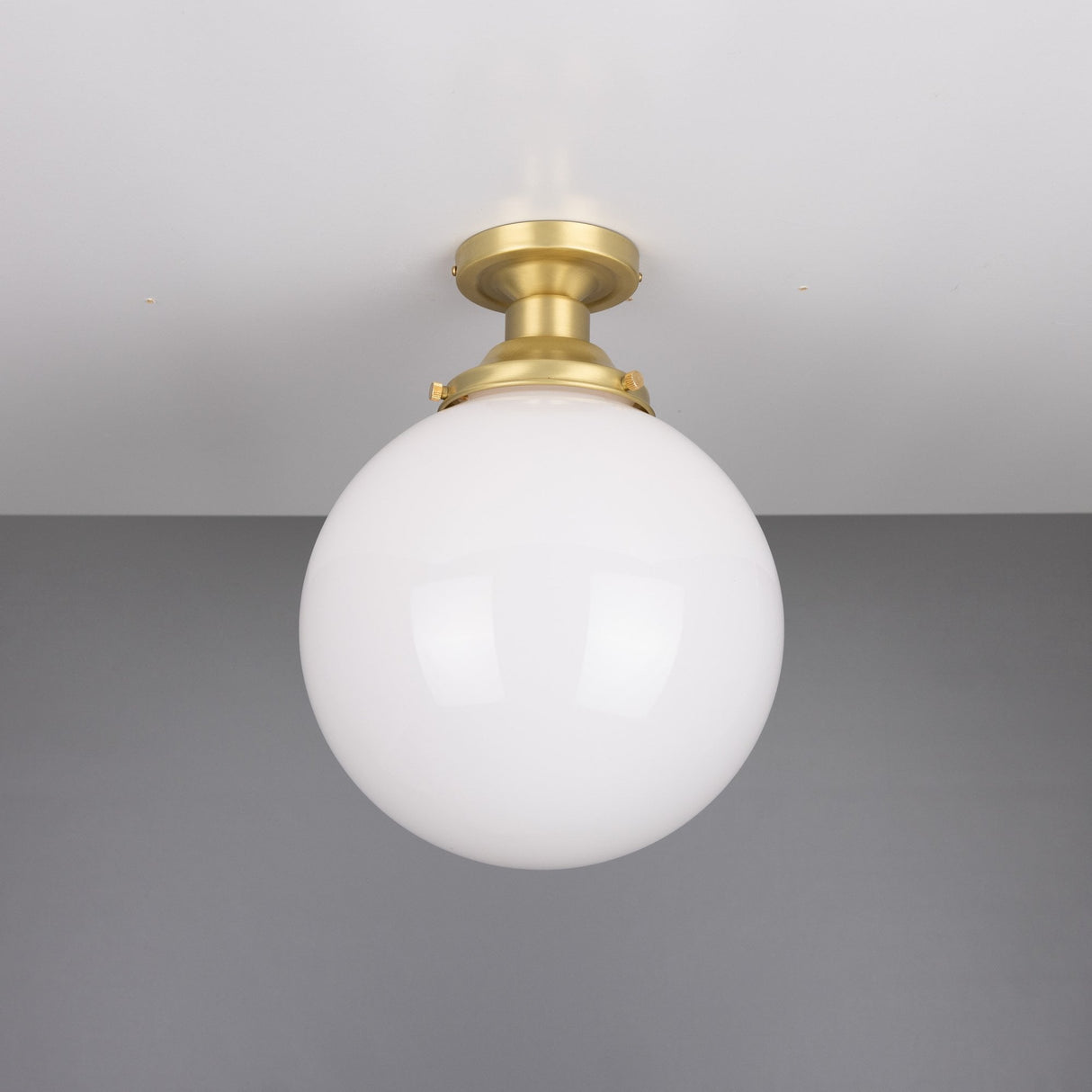 Yerevan 25cm Antique Brass Globe Ceiling Light Fitting