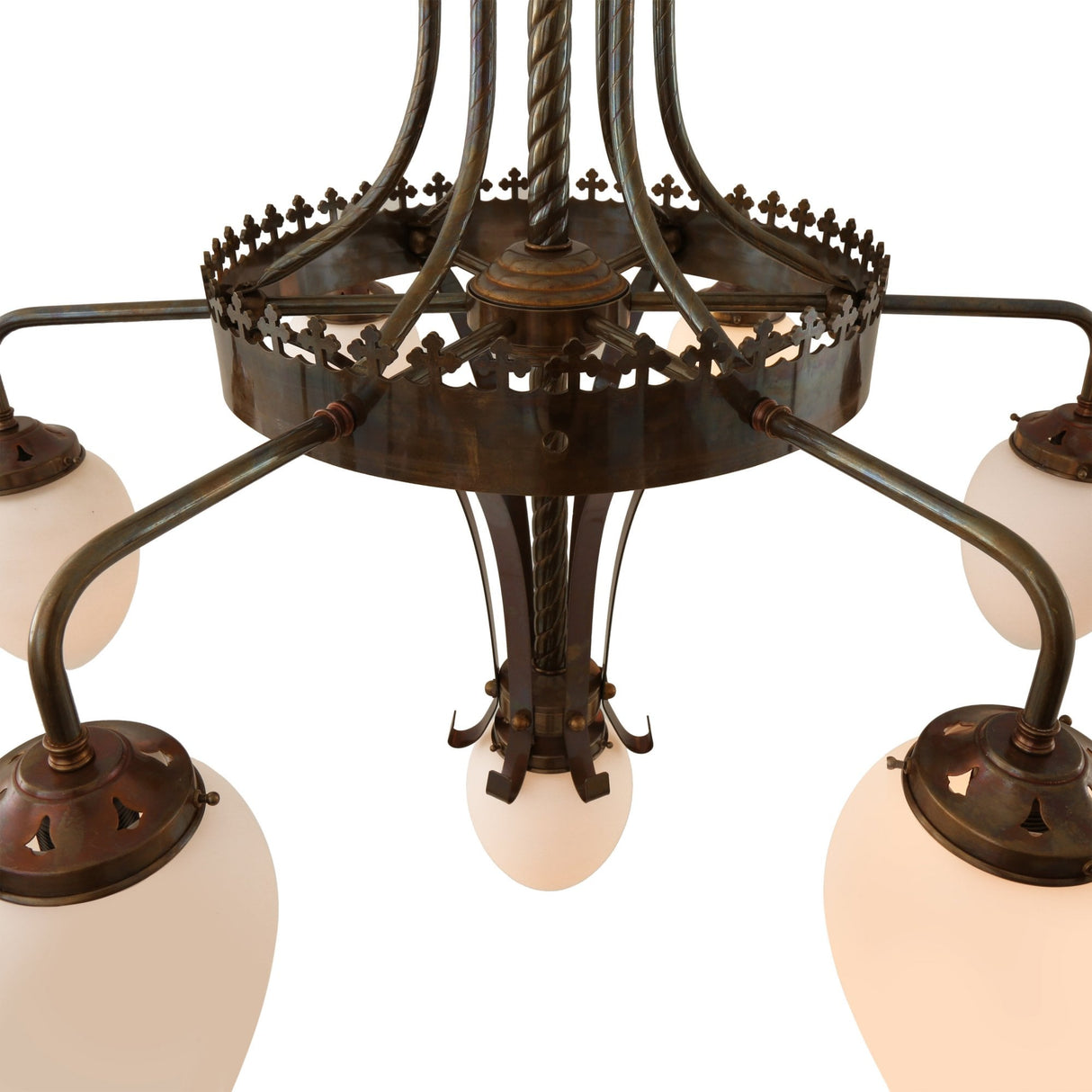 Killarney 5-Light Grand Chandelier in Antique Brass