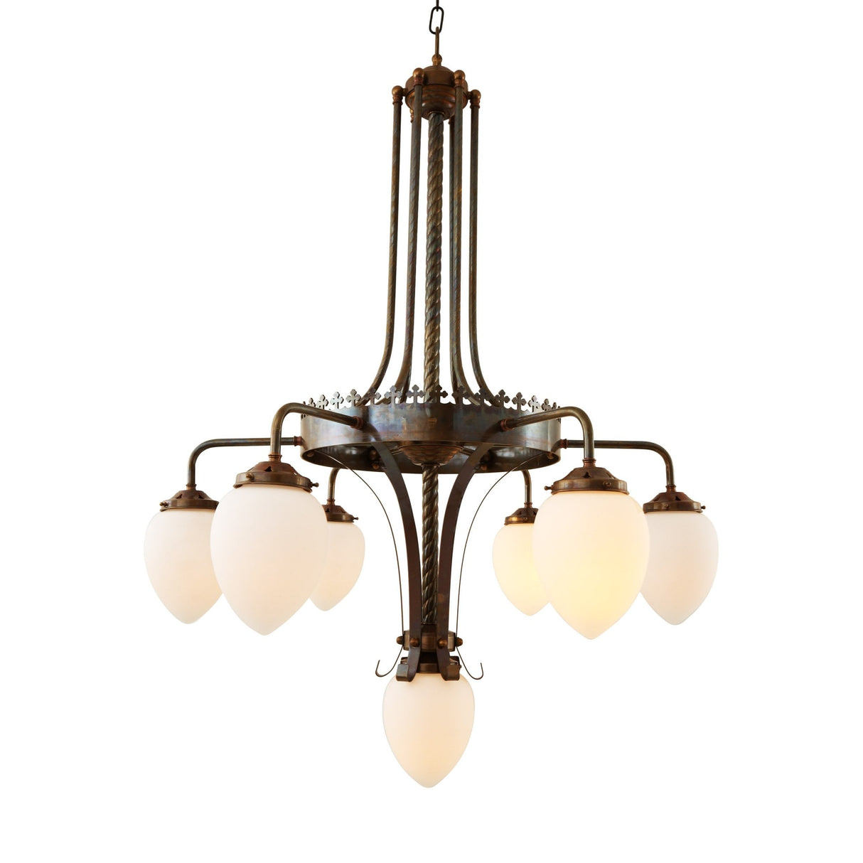 Killarney 5-Light Grand Chandelier in Antique Brass