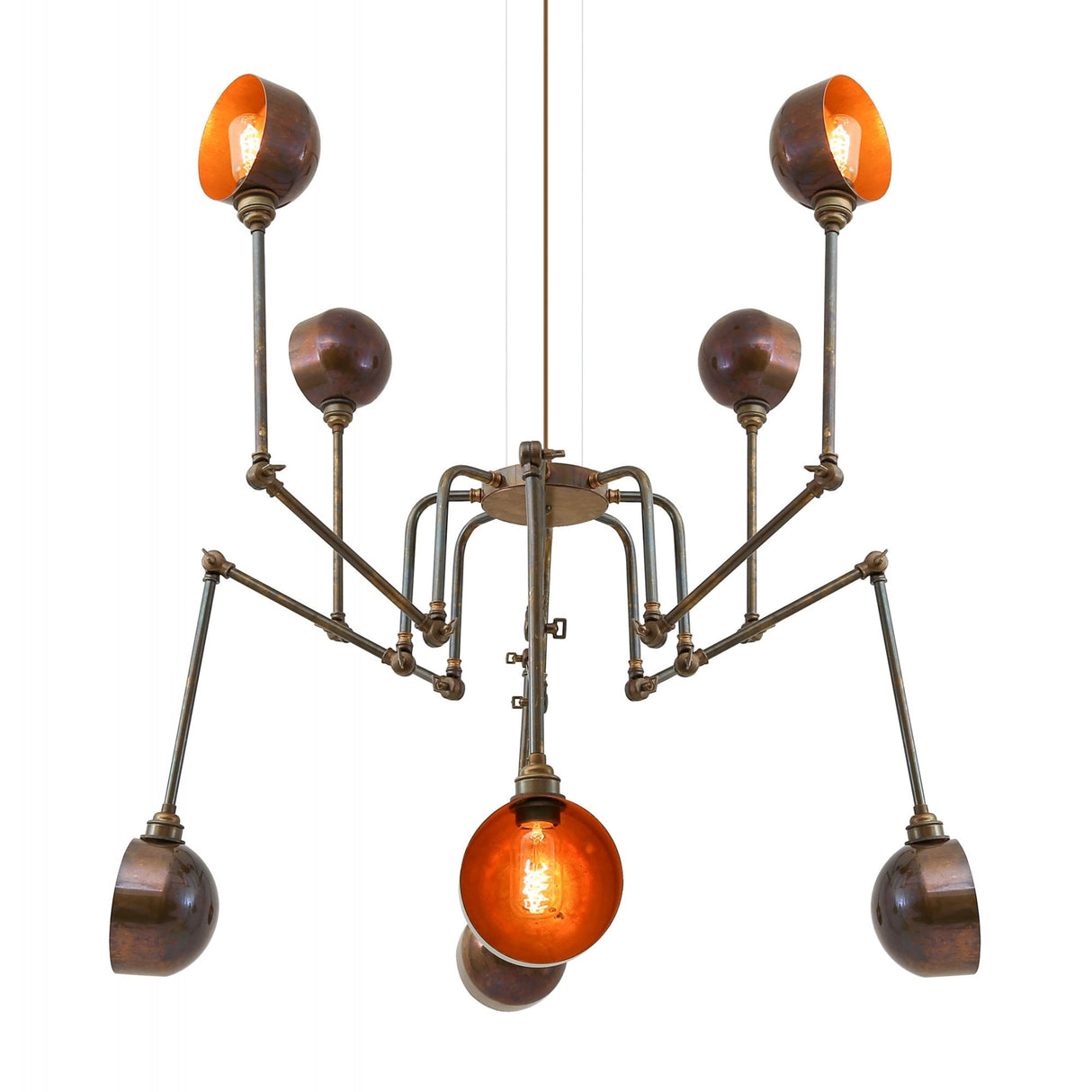San Jose Contemporary Brass Chandelier