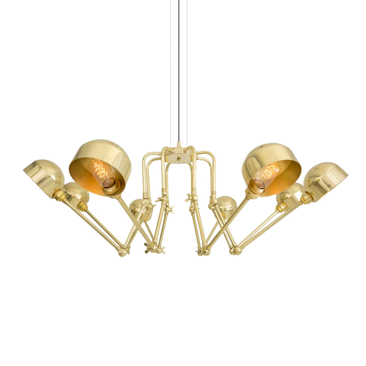 San Jose Contemporary Brass Chandelier