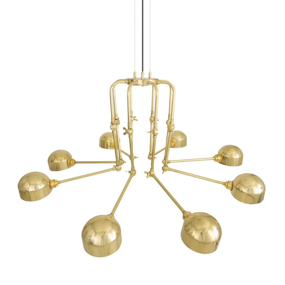 San Jose Contemporary Brass Chandelier