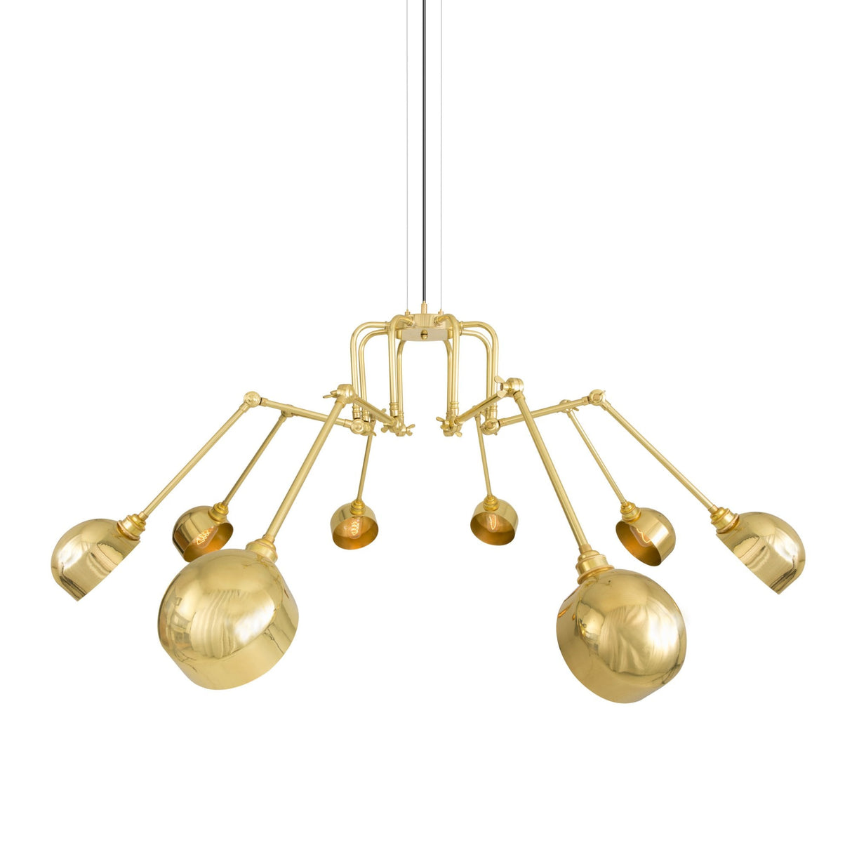 San Jose Contemporary Brass Chandelier