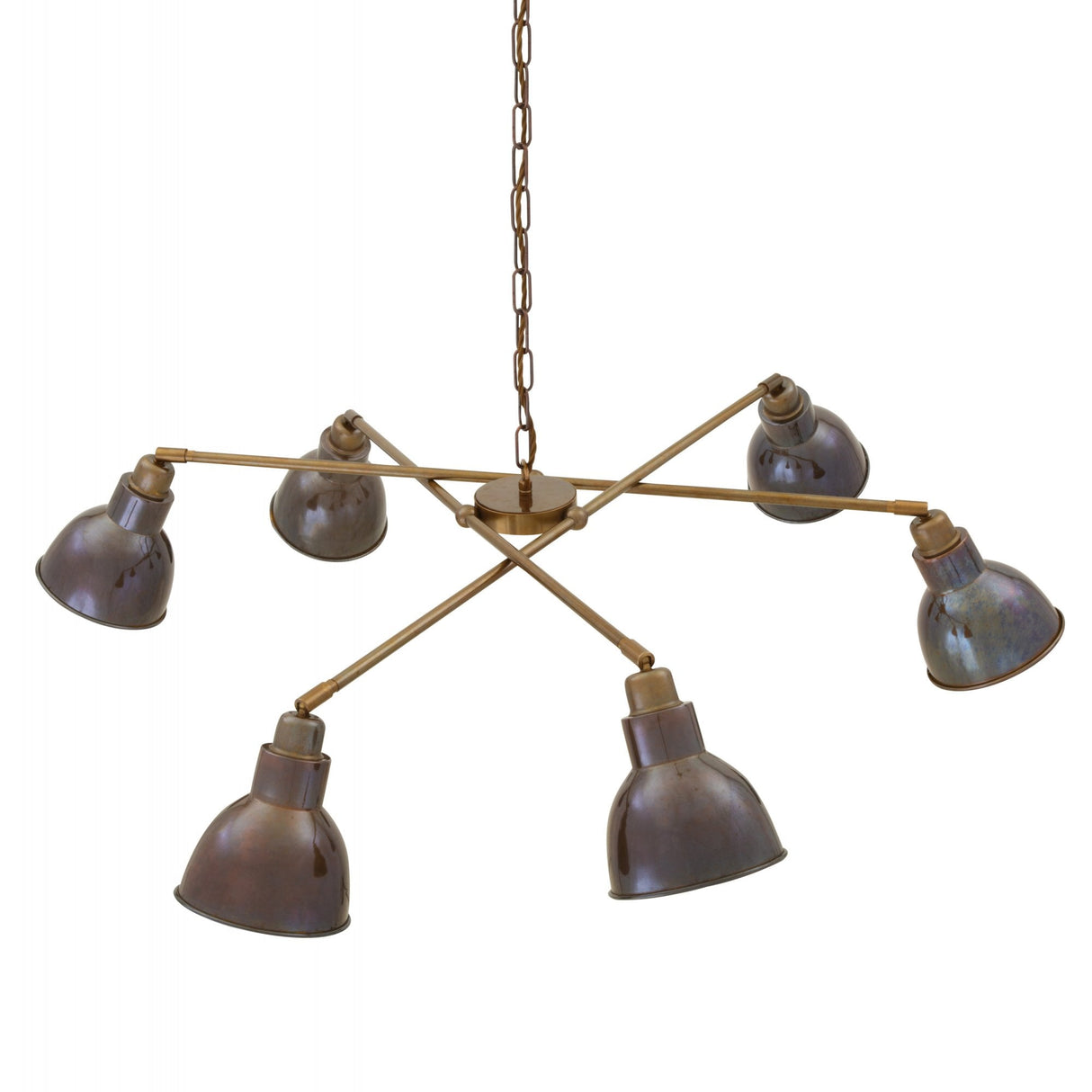 Bridgetown Industrial 6-Light Spiderweb Chandelier Ceiling Pendant