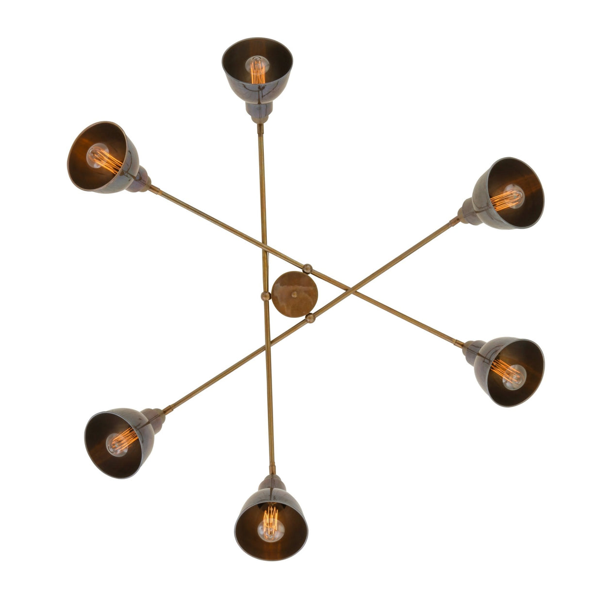 Bridgetown Industrial 6-Light Spiderweb Chandelier Ceiling Pendant
