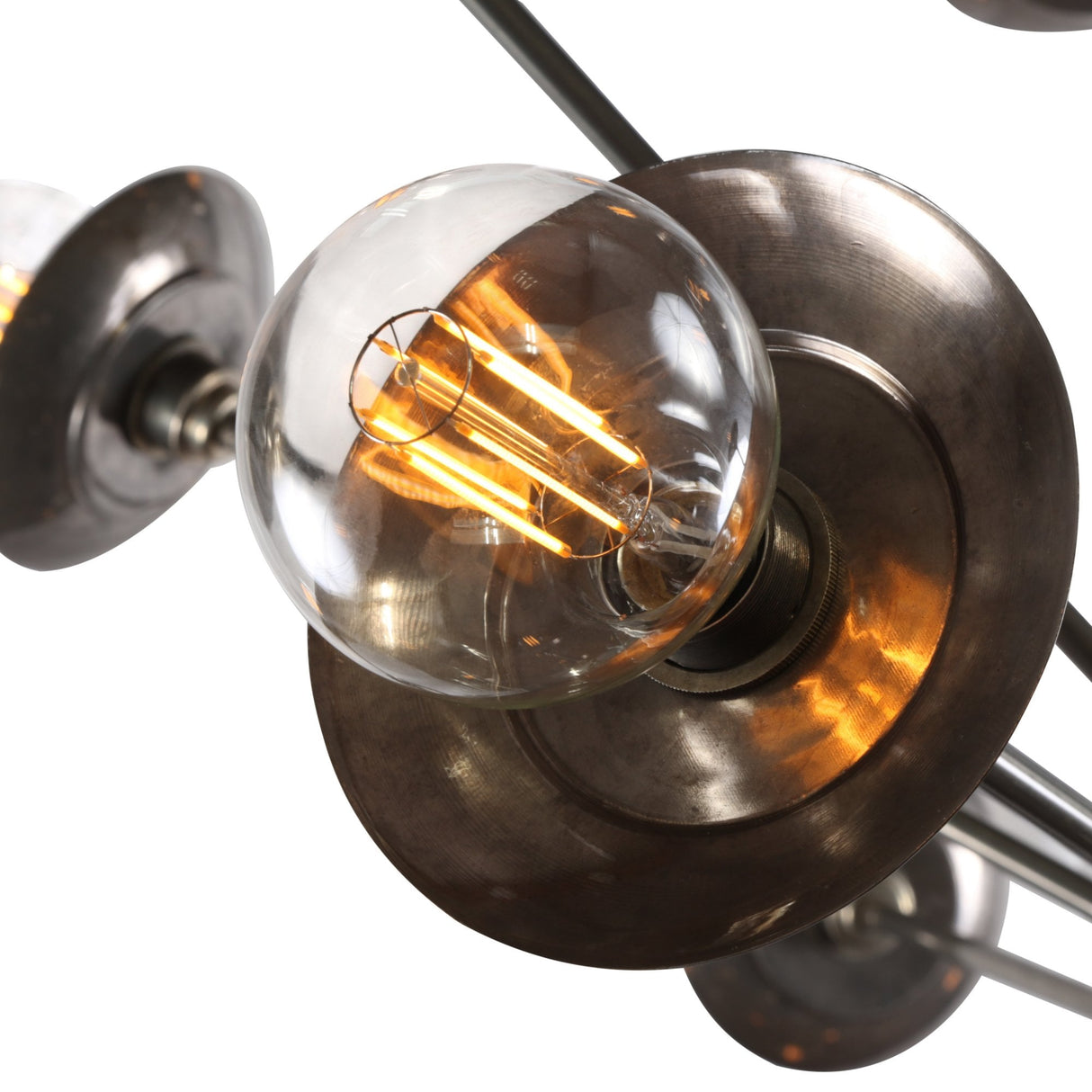 Tokyo Vintage 29-Light Brass Chandelier - Mid-Century Modern Design