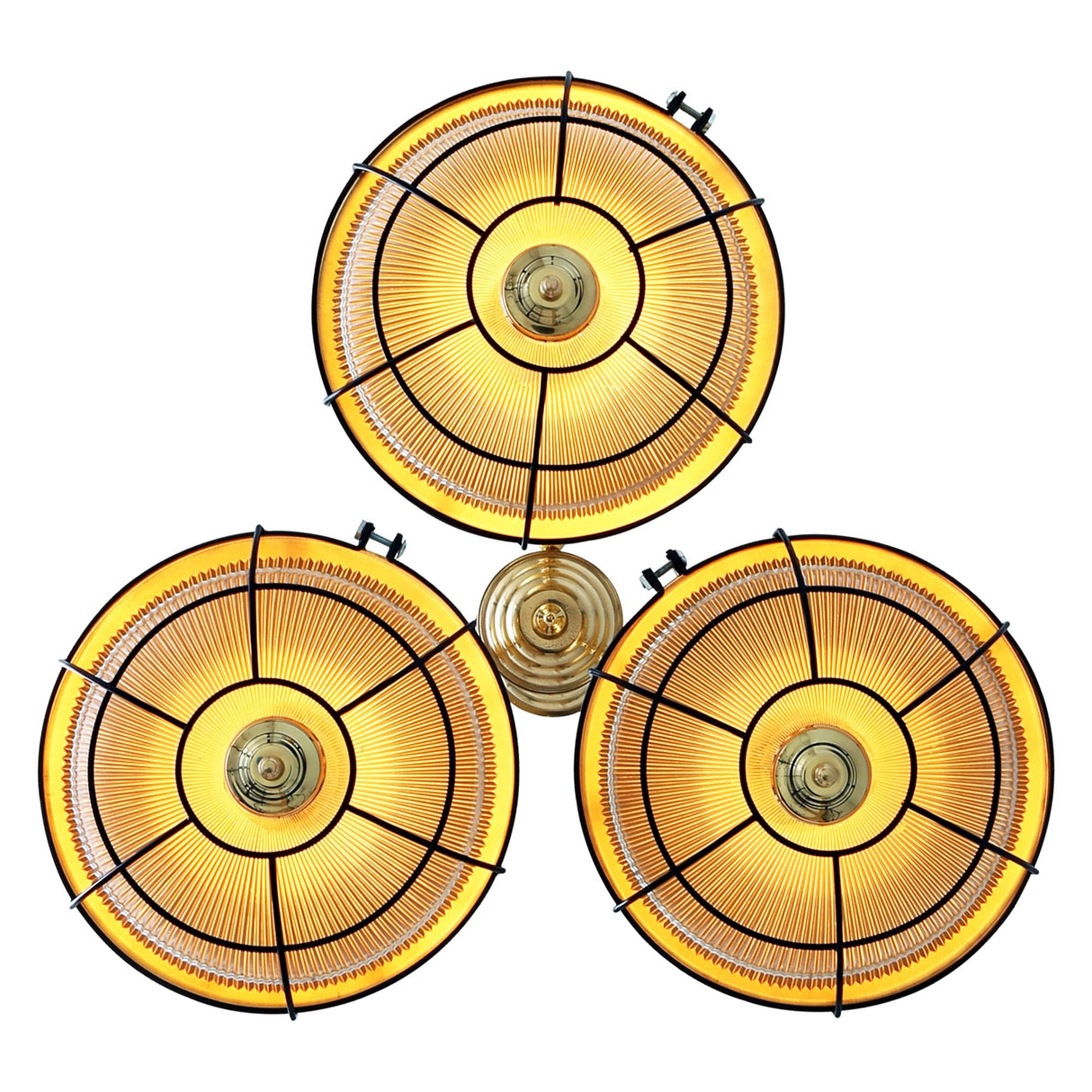 Vintage Marlow Cage Chandelier in Antique Brass & Industrial Bronze Finish