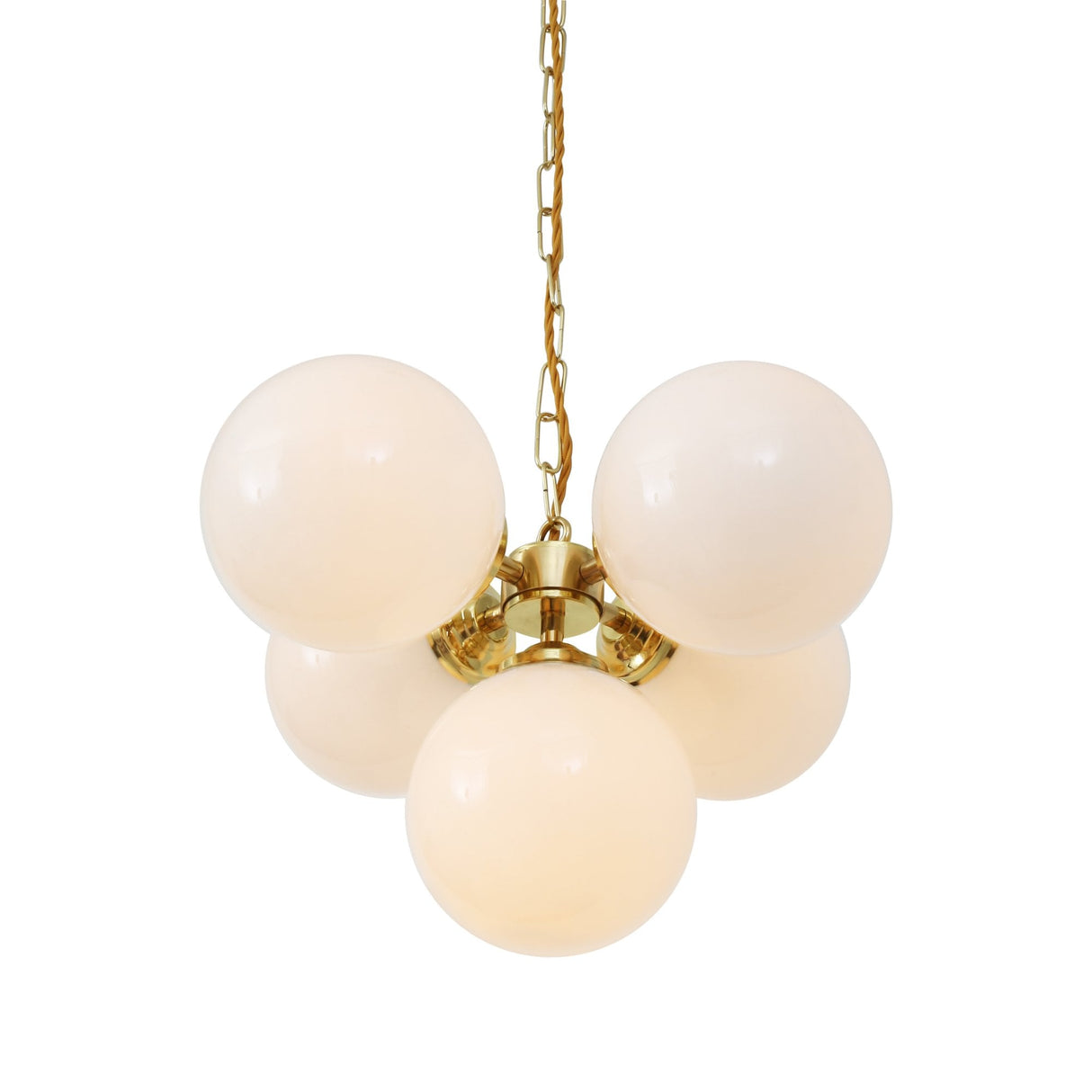 Yaounde Antique Brass Multi-Globe Chandelier